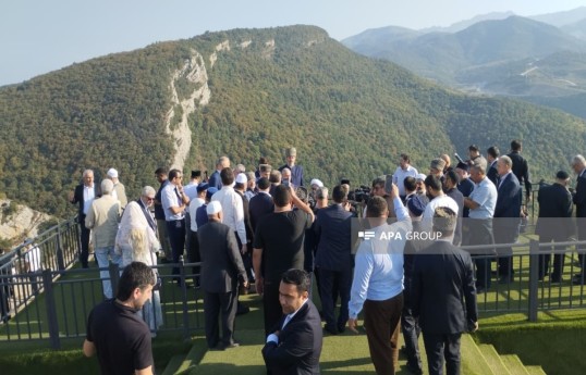 Participants of conference dedicated to Seyyid Yahya Bakuvi tour Shusha - PHOTO 
