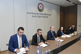 FM Jeyhun Bayramov meets with President of Pan-African Parliament