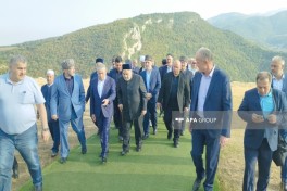 Participants of conference dedicated to Seyyid Yahya Bakuvi tour Shusha - PHOTO 