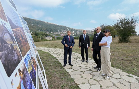 President Ilham Aliyev inspected conservation works at Pir Omar Sultan shrine in Shamakhi - UPDATED  - PHOTO 