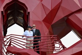 President Ilham Aliyev viewed Nasimi Gardens complex in Shamakhi-PHOTO 