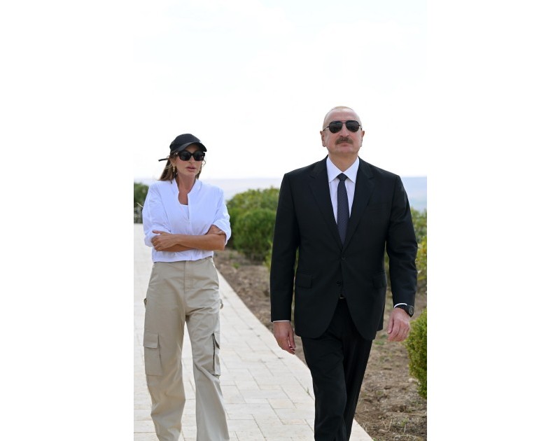 President Ilham Aliyev viewed Nasimi Gardens complex in Shamakhi-PHOTO 