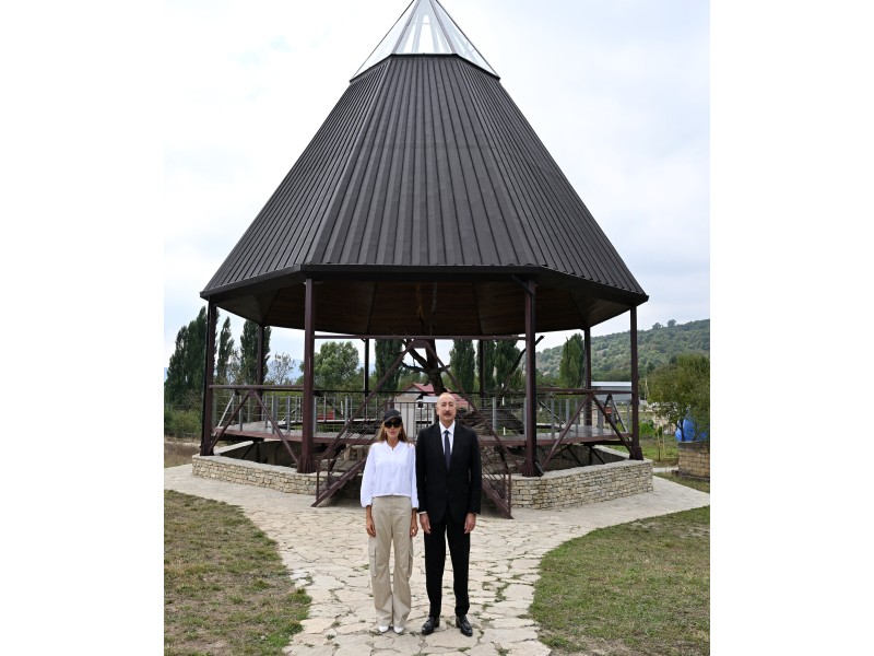 President Ilham Aliyev inspected conservation works at Pir Omar Sultan shrine in Shamakhi - UPDATED  - PHOTO 