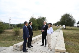 President Ilham Aliyev inspected conservation works at Pir Omar Sultan shrine in Shamakhi - UPDATED  - PHOTO 
