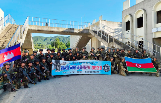Azerbaijani service members participate in international competition in South Korea