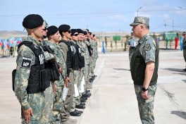 Leadership of Ministry of Defense visits FOB of OCC company of the Military Police Department