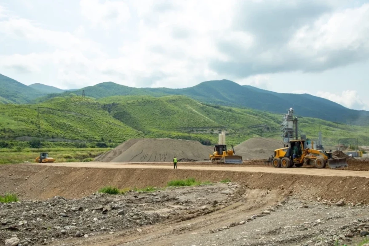 Azerbaijan reconstructs village roads in Khojaly and Khojavand