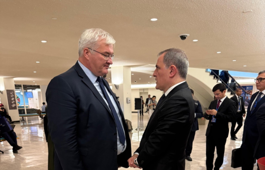 Azerbaijani, Ukrainian FMs discuss prospects for advancing peace and stability
