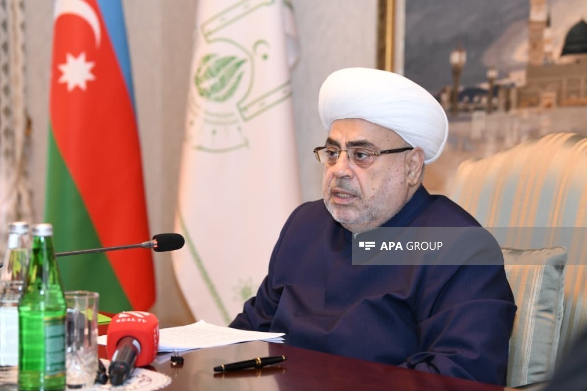 Chairman of the Caucasus Muslims’ Office(CMO), Sheikhulislam Allahshukur Pashazade