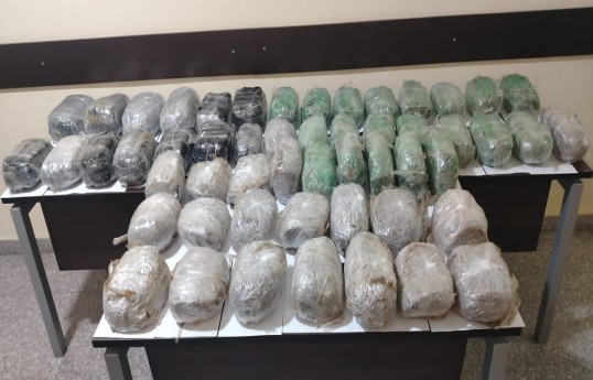 Smuggling of 111 kg of drugs from Iran into Azerbaijan prevented - PHOTO 