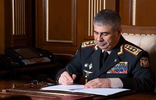 Azerbaijani Defense Minister Colonel General Zakir Hasanov