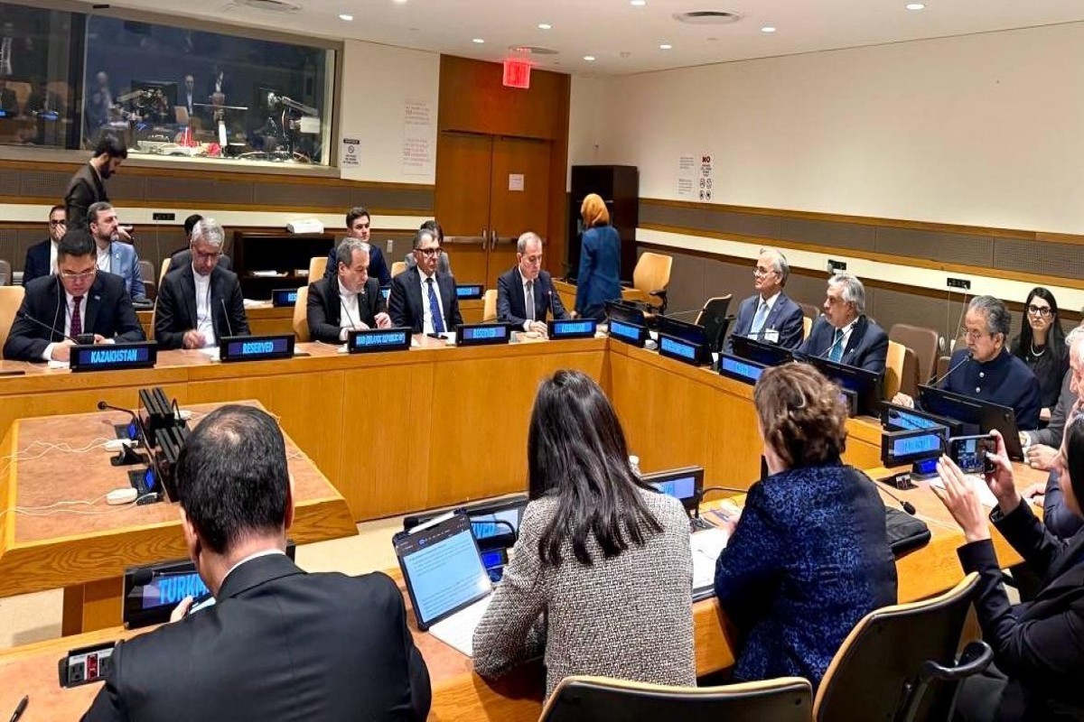 Jeyhun Bayramov discusses implementation of Khankendi Communiqué at ECO meeting in New York