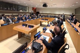 Jeyhun Bayramov discusses implementation of Khankendi Communiqué at ECO meeting in New York