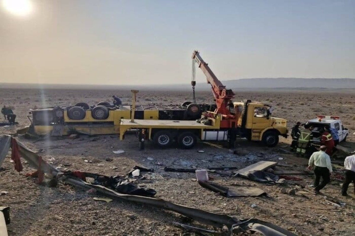 Bus overturns near Tehran, killing 11 and injuring 24