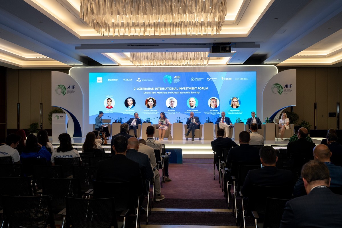 Panel session on critical raw materials and global economic security held as part of AIIF 2026