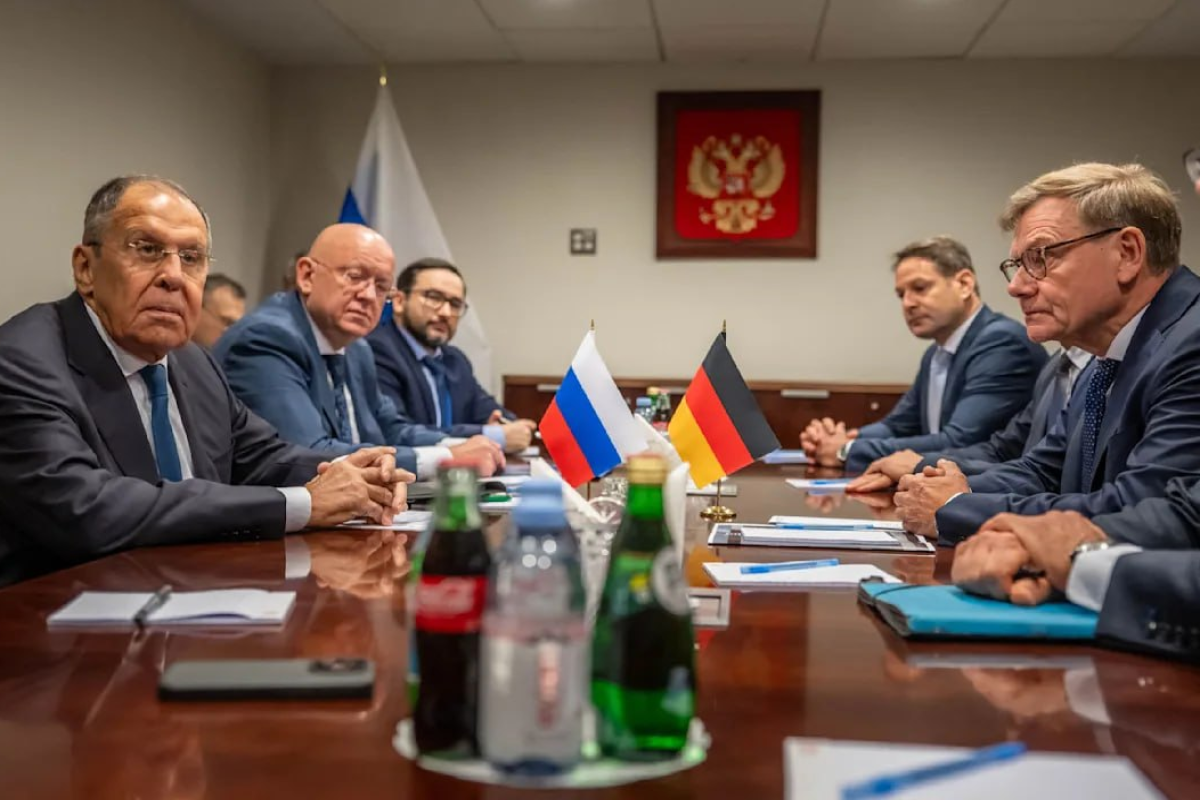 Russia’s top diplomat holds meeting with his German counterpart on sidelines of UNGA