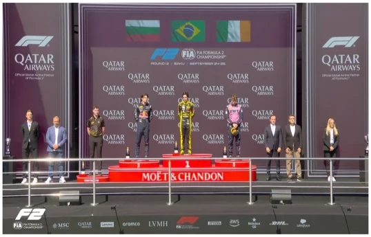Formula 2 winners awarded at Azerbaijan Grand Prix
