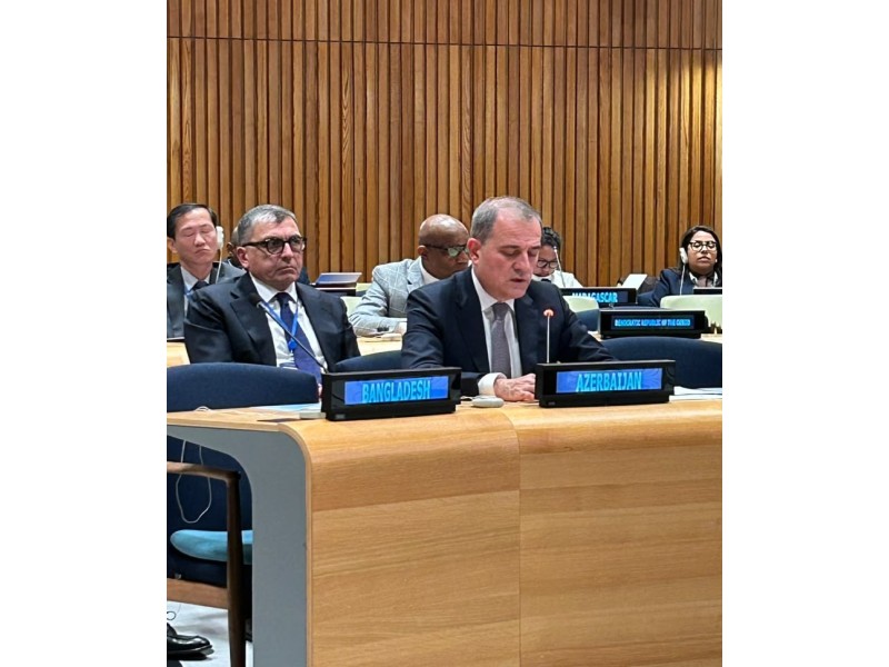 Azerbaijani FM addressed High-level Meeting of the Global Development Initiative