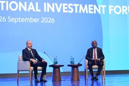 President Ilham Aliyev attended event held as part of 2nd Azerbaijan International Investment Forum - VIDEO  - UPDATED - 1 