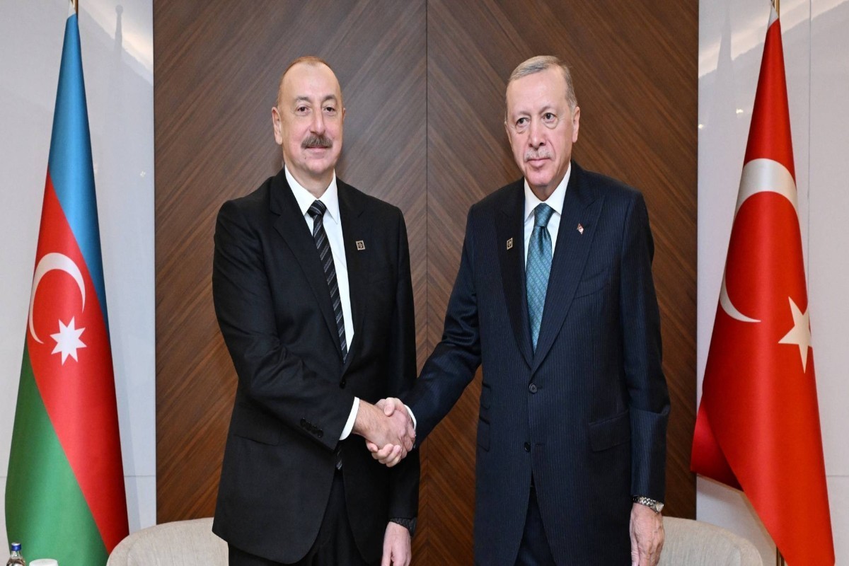 President of the Republic of Azerbaijan, Ilham Aliyev and  President of the Republic of Türkiye Recep Tayyip Erdoğan