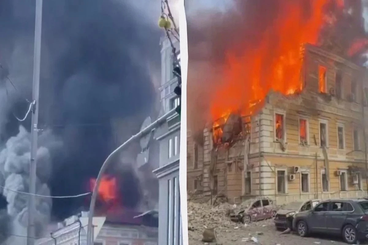 Russian army strikes Ukrainian National Academy of Sciences building in Kyiv with drone, killing 2 academics - <span class="red_color">VIDEO