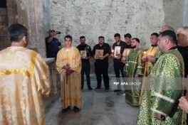 Representatives of Albanian-Udi religious community visit Khudavang Monastery Complex - PHOTO 