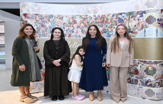 Leyla Aliyeva attends opening of Azerbaijani carpet exhibition at the Holy See