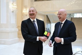 President Ilham Aliyev received FIFA President