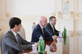 President Ilham Aliyev received FIFA President