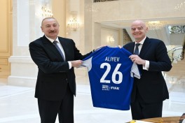 President Ilham Aliyev received FIFA President