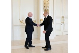President Ilham Aliyev received FIFA President