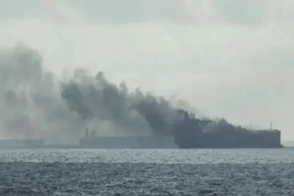 Tanker struck by unknown projectile in Strait of Hormuz, UKMTO says